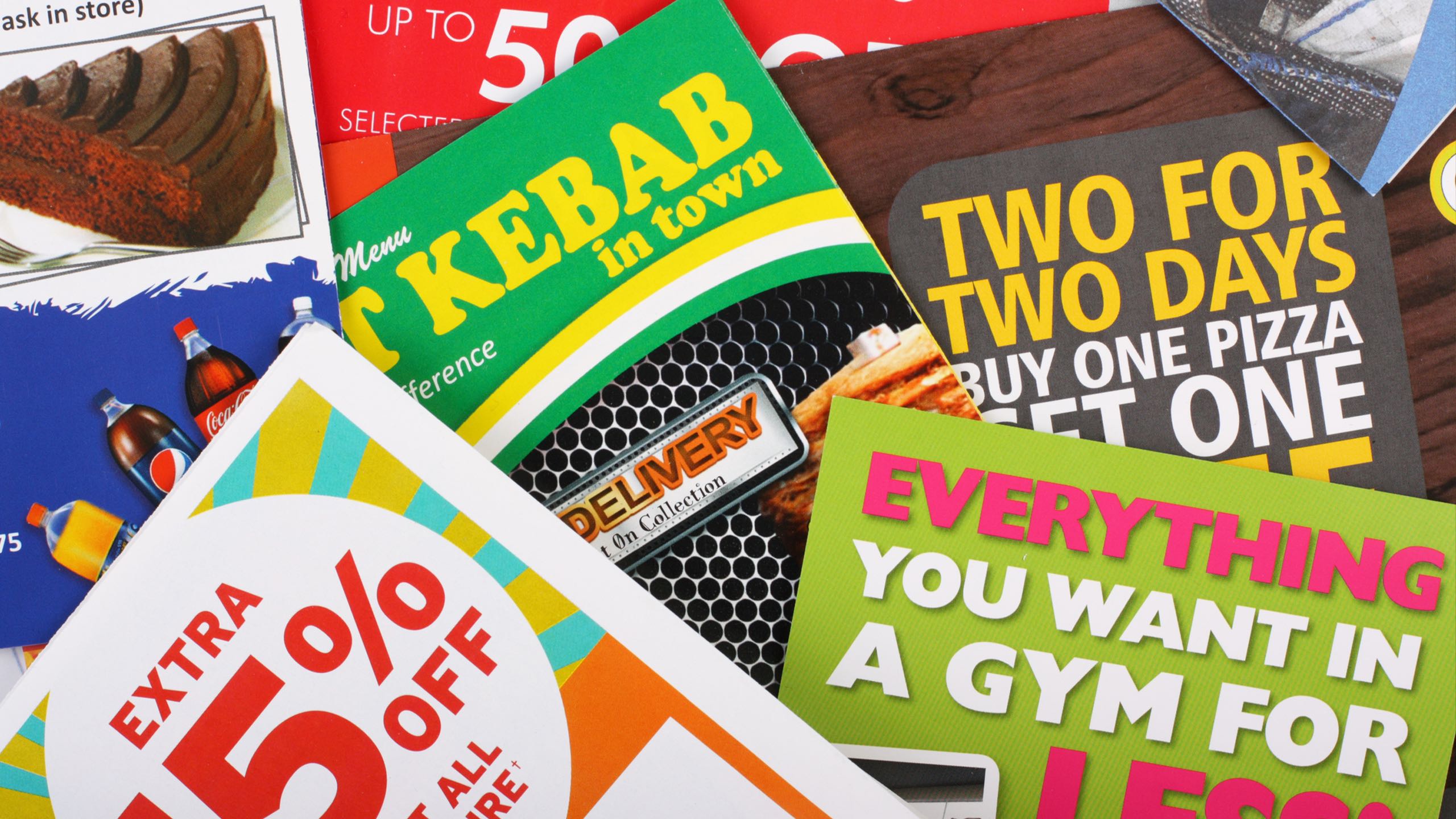 A pile of junk mail
