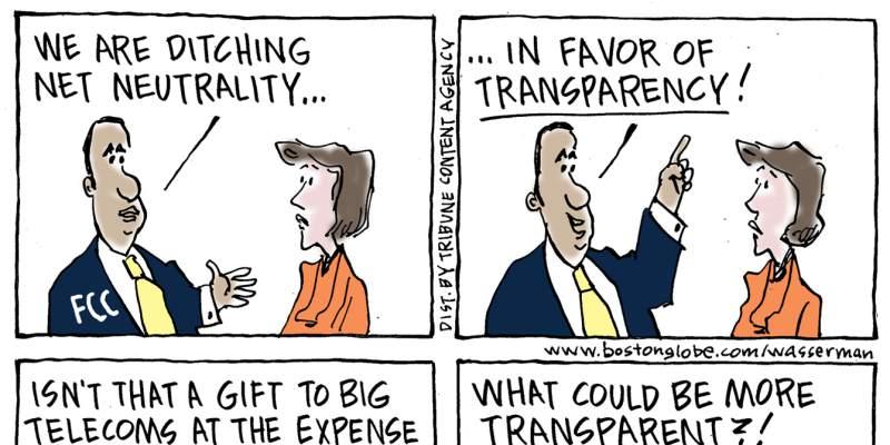 Net neutrality comic strip